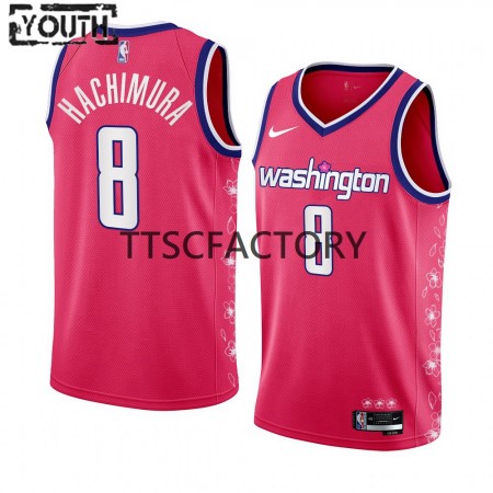 Maillot Basket Washington Wizards Rui Hachimura 8 Nike 2022-23 City Edition Rose Swingman - Enfant